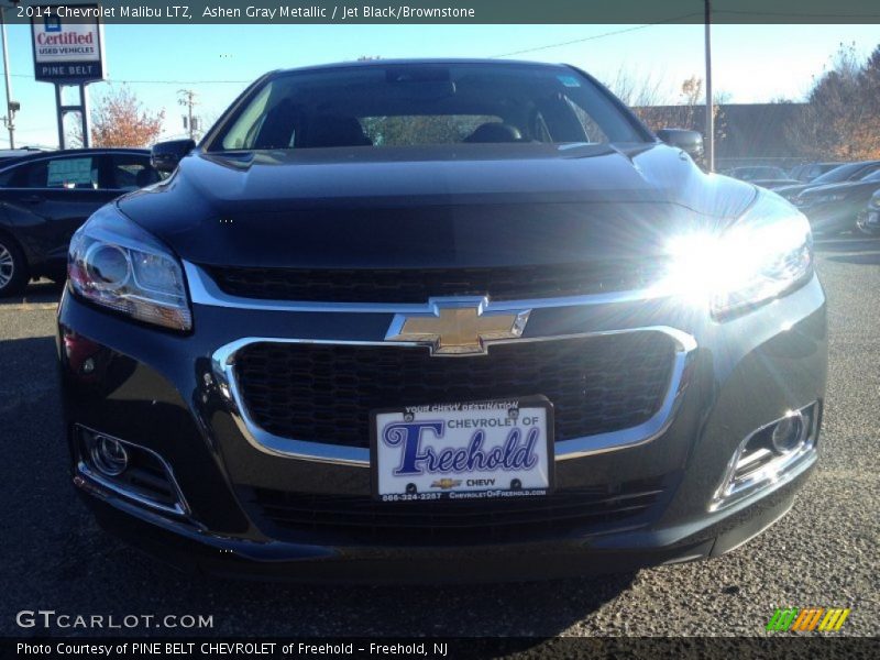 Ashen Gray Metallic / Jet Black/Brownstone 2014 Chevrolet Malibu LTZ