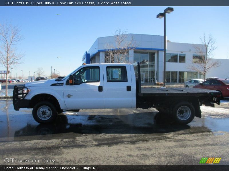 Oxford White / Steel 2011 Ford F350 Super Duty XL Crew Cab 4x4 Chassis