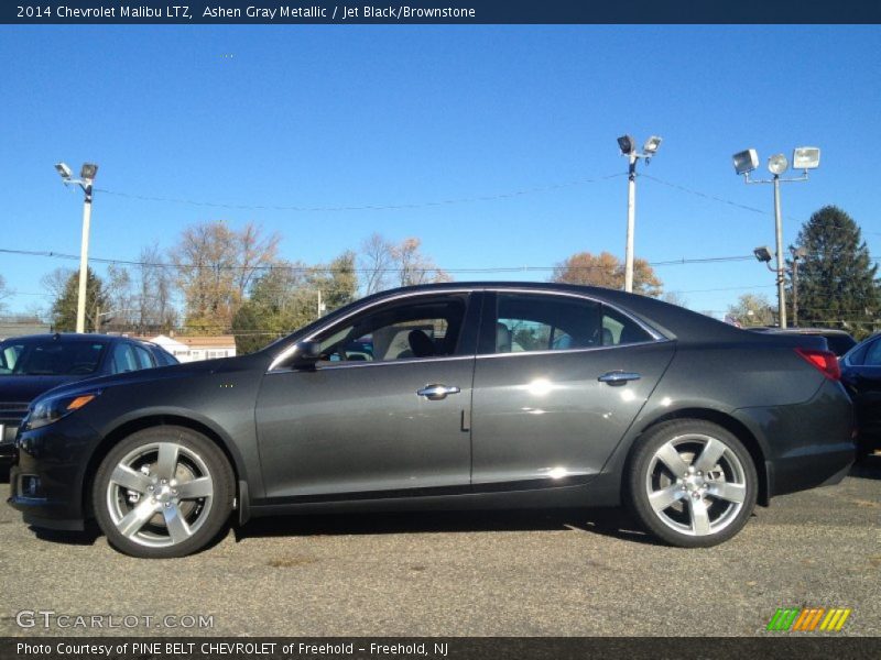 Ashen Gray Metallic / Jet Black/Brownstone 2014 Chevrolet Malibu LTZ