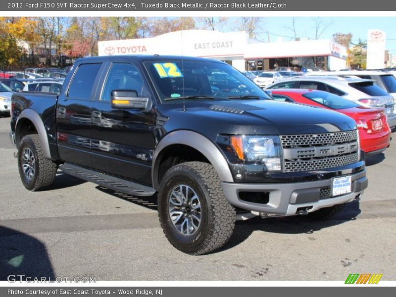 Tuxedo Black Metallic / Raptor Black Leather/Cloth 2012 Ford F150 SVT Raptor SuperCrew 4x4