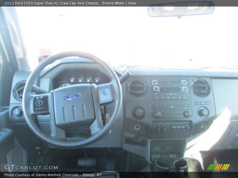 Oxford White / Steel 2011 Ford F350 Super Duty XL Crew Cab 4x4 Chassis