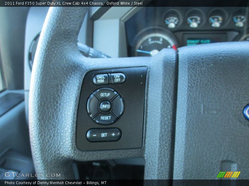Oxford White / Steel 2011 Ford F350 Super Duty XL Crew Cab 4x4 Chassis