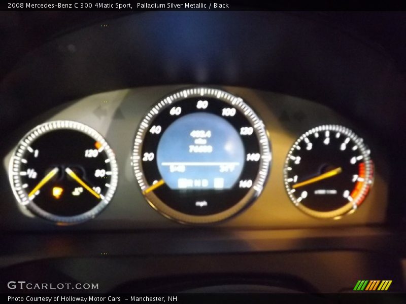 Palladium Silver Metallic / Black 2008 Mercedes-Benz C 300 4Matic Sport