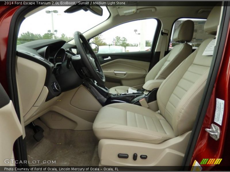 Sunset / Medium Light Stone 2014 Ford Escape Titanium 2.0L EcoBoost