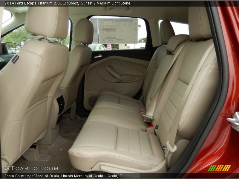 Sunset / Medium Light Stone 2014 Ford Escape Titanium 2.0L EcoBoost