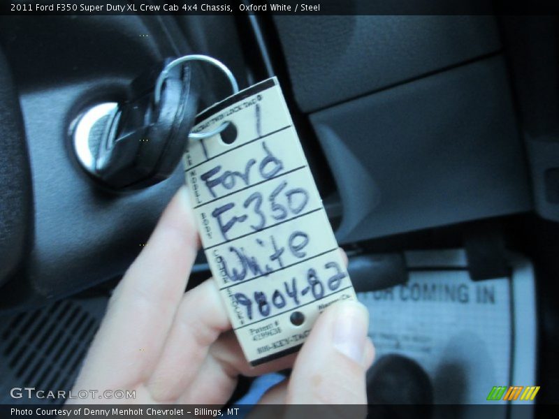Oxford White / Steel 2011 Ford F350 Super Duty XL Crew Cab 4x4 Chassis
