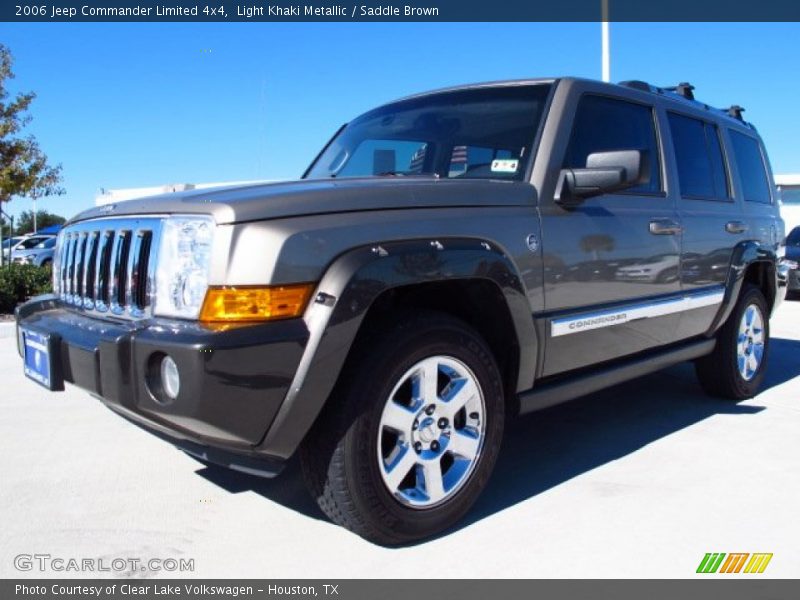 Light Khaki Metallic / Saddle Brown 2006 Jeep Commander Limited 4x4