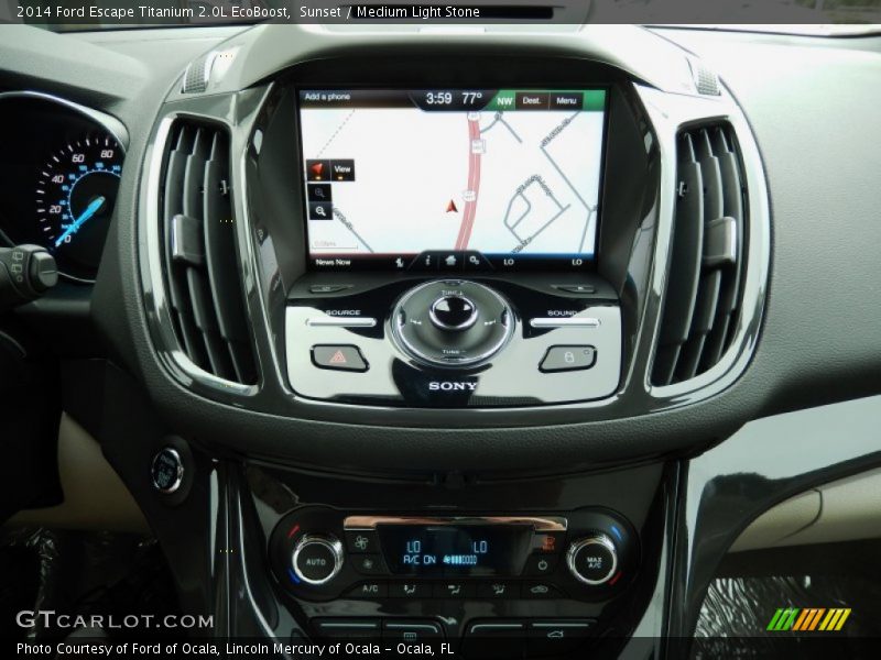 Sunset / Medium Light Stone 2014 Ford Escape Titanium 2.0L EcoBoost