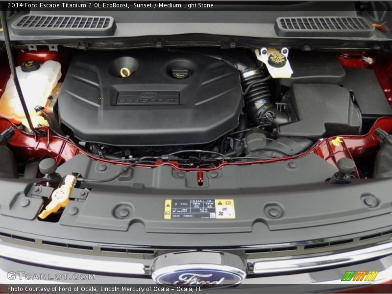 Sunset / Medium Light Stone 2014 Ford Escape Titanium 2.0L EcoBoost