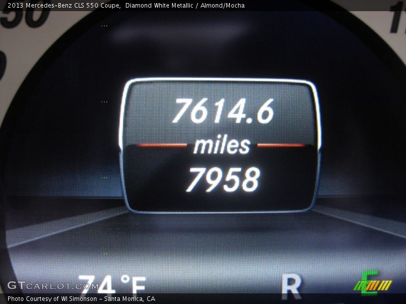 Diamond White Metallic / Almond/Mocha 2013 Mercedes-Benz CLS 550 Coupe