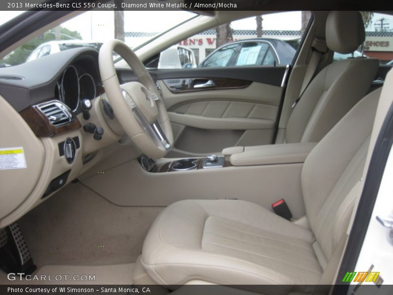 Diamond White Metallic / Almond/Mocha 2013 Mercedes-Benz CLS 550 Coupe