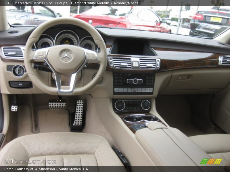 Diamond White Metallic / Almond/Mocha 2013 Mercedes-Benz CLS 550 Coupe