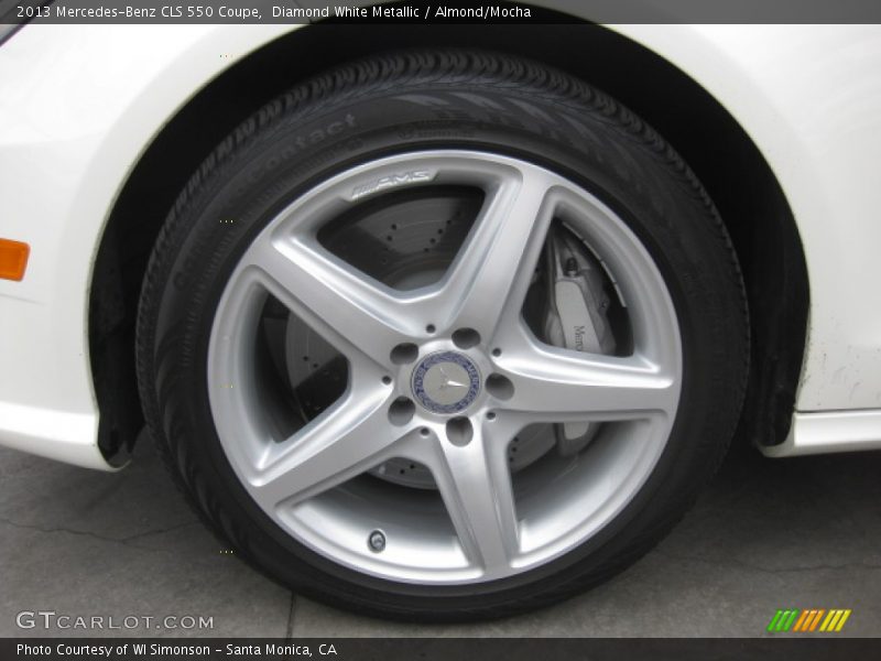 Diamond White Metallic / Almond/Mocha 2013 Mercedes-Benz CLS 550 Coupe