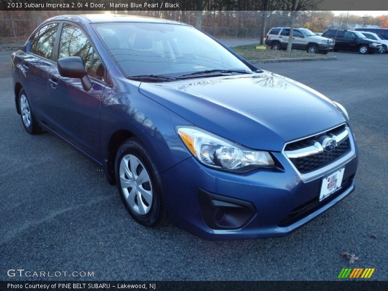 Marine Blue Pearl / Black 2013 Subaru Impreza 2.0i 4 Door