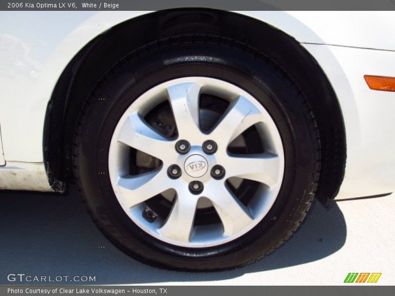 White / Beige 2006 Kia Optima LX V6