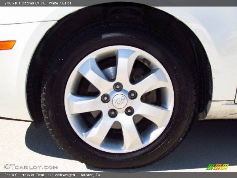 White / Beige 2006 Kia Optima LX V6