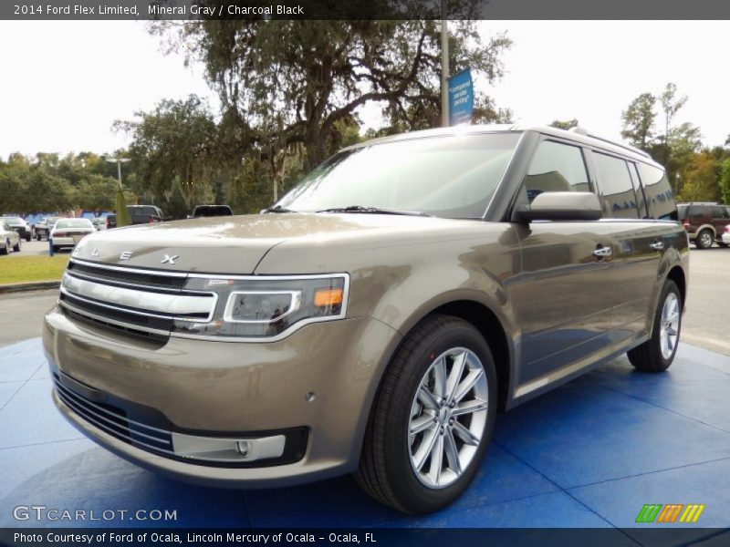 Mineral Gray / Charcoal Black 2014 Ford Flex Limited