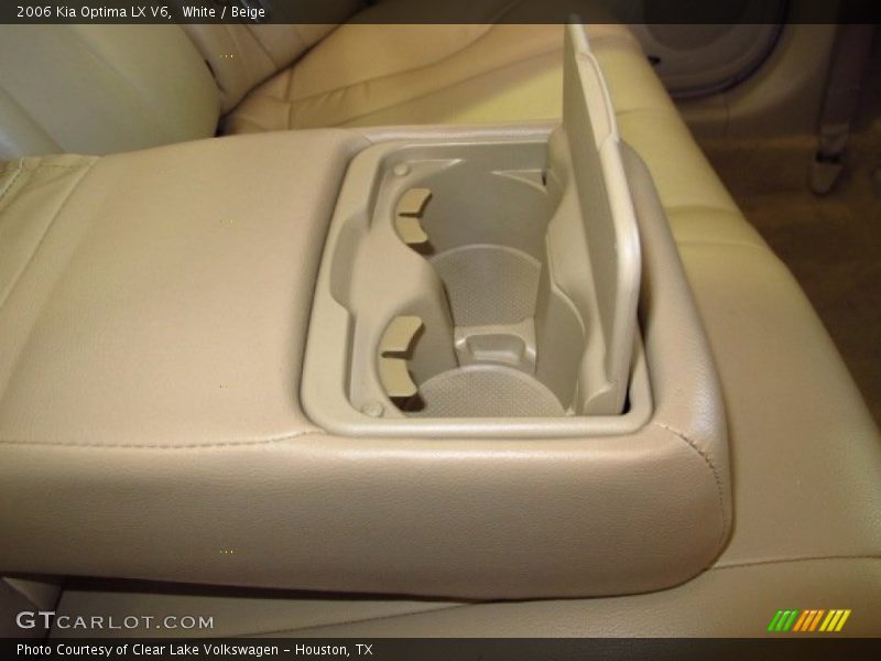 White / Beige 2006 Kia Optima LX V6