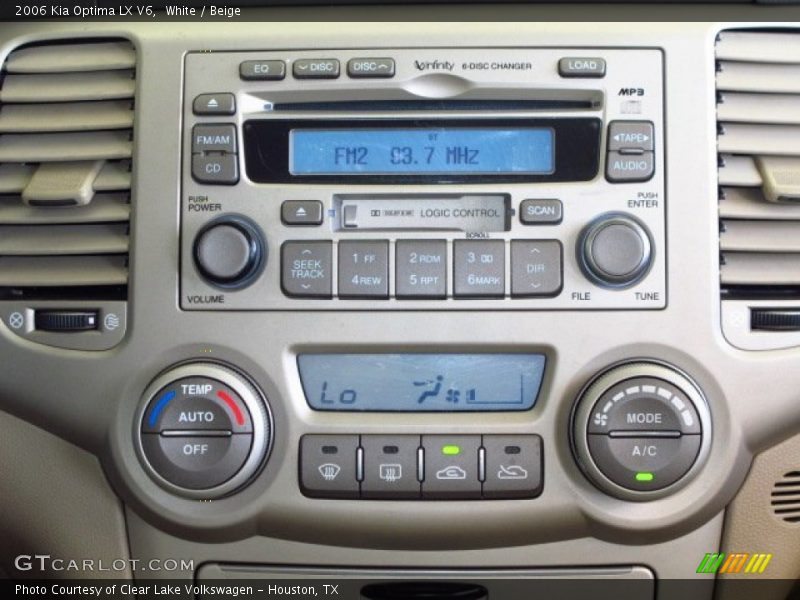 White / Beige 2006 Kia Optima LX V6