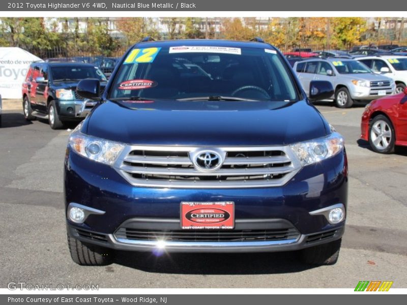 Nautical Blue Metallic / Black 2012 Toyota Highlander V6 4WD