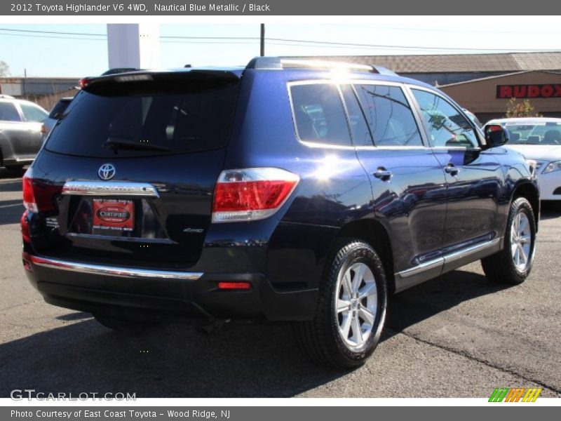 Nautical Blue Metallic / Black 2012 Toyota Highlander V6 4WD