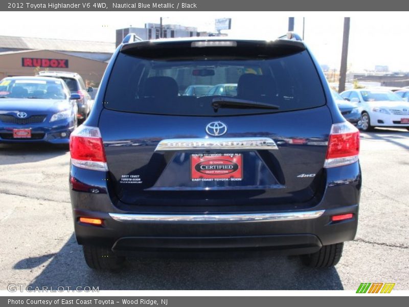 Nautical Blue Metallic / Black 2012 Toyota Highlander V6 4WD
