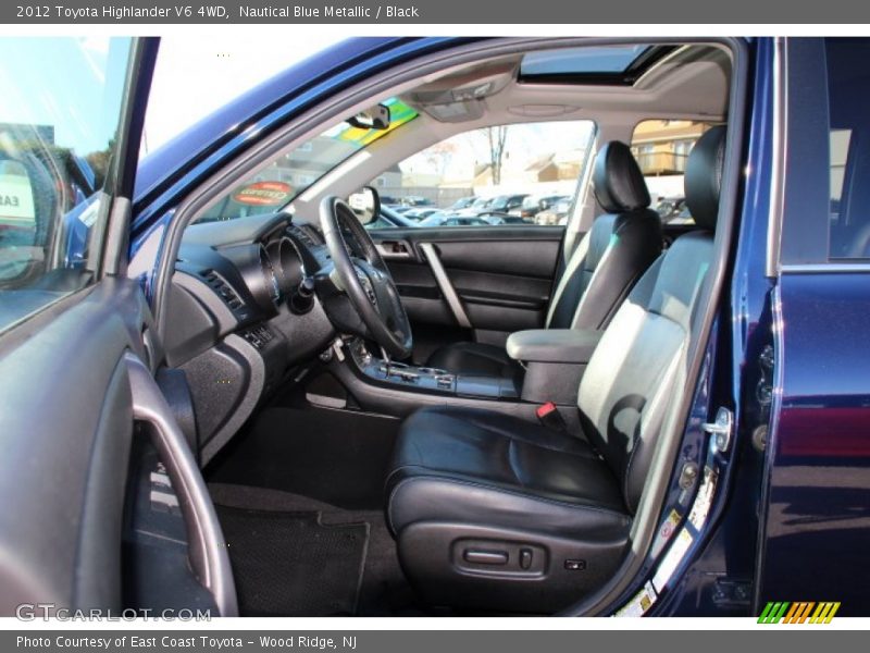Nautical Blue Metallic / Black 2012 Toyota Highlander V6 4WD