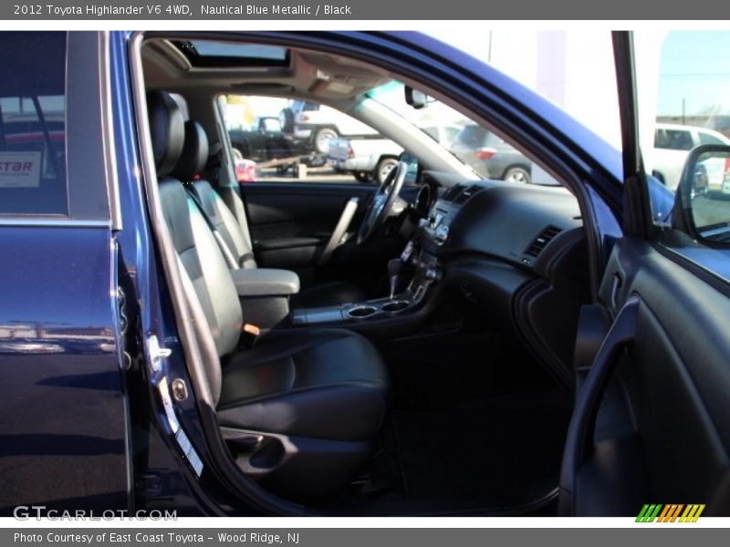 Nautical Blue Metallic / Black 2012 Toyota Highlander V6 4WD
