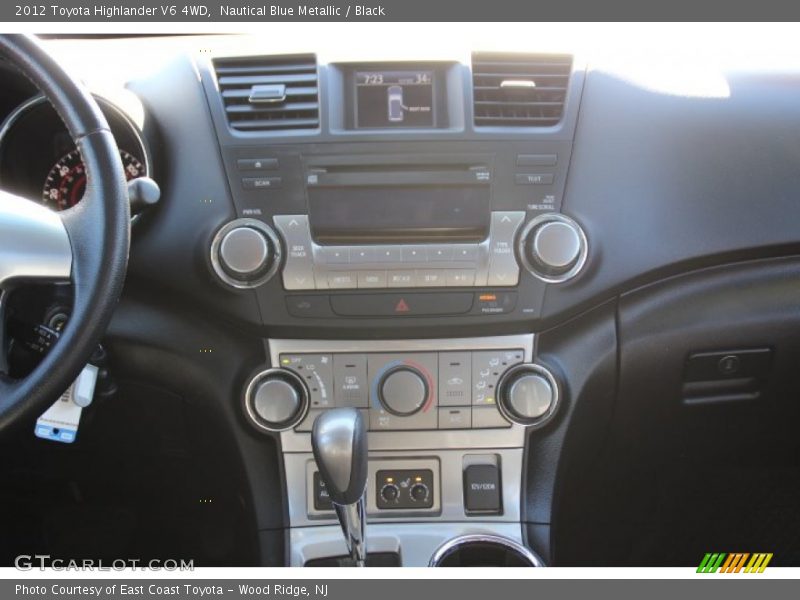 Nautical Blue Metallic / Black 2012 Toyota Highlander V6 4WD