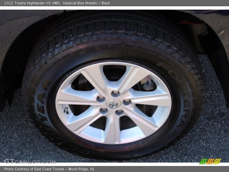 Nautical Blue Metallic / Black 2012 Toyota Highlander V6 4WD