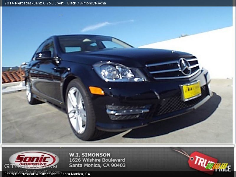 Black / Almond/Mocha 2014 Mercedes-Benz C 250 Sport