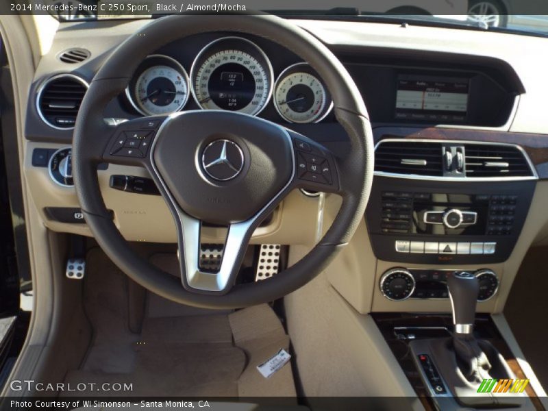 Black / Almond/Mocha 2014 Mercedes-Benz C 250 Sport