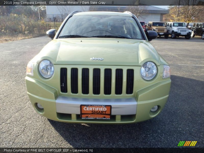 Optic Green Metallic / Dark Slate Gray 2010 Jeep Compass Limited