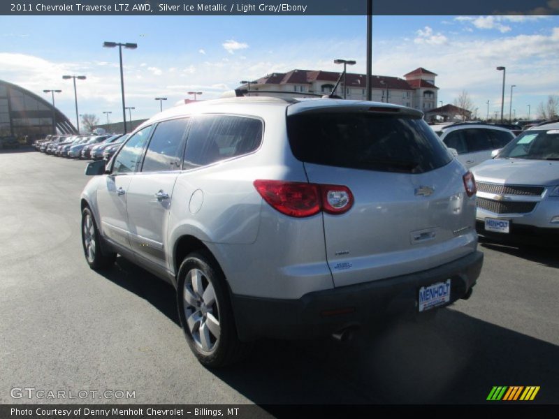 Silver Ice Metallic / Light Gray/Ebony 2011 Chevrolet Traverse LTZ AWD