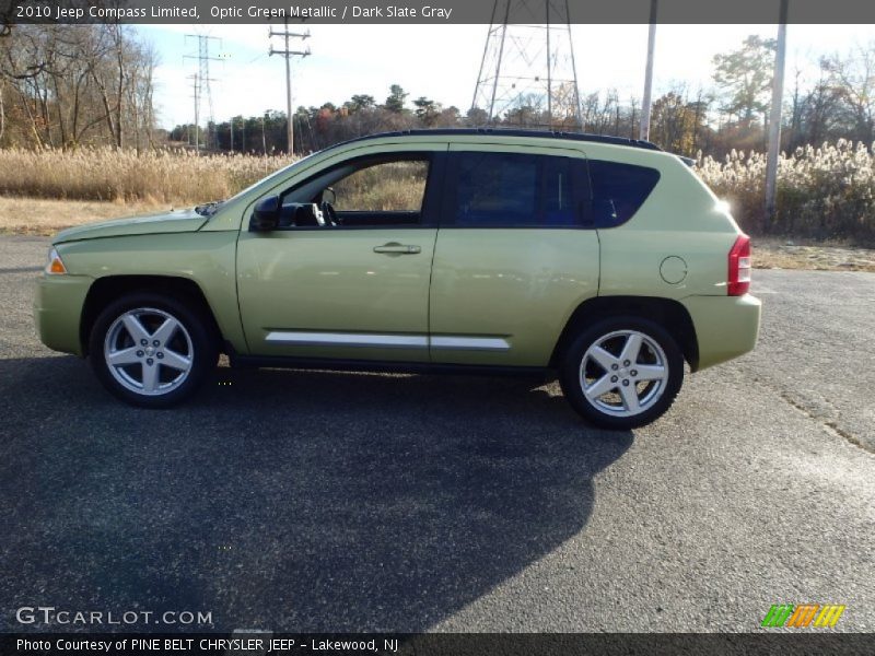 Optic Green Metallic / Dark Slate Gray 2010 Jeep Compass Limited