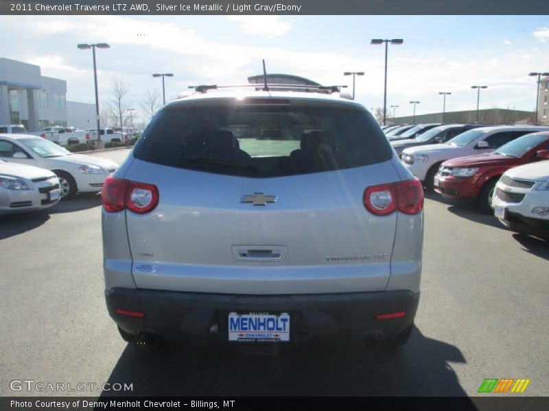 Silver Ice Metallic / Light Gray/Ebony 2011 Chevrolet Traverse LTZ AWD