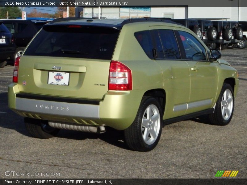 Optic Green Metallic / Dark Slate Gray 2010 Jeep Compass Limited