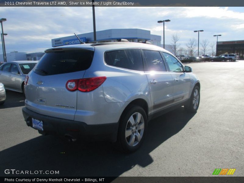Silver Ice Metallic / Light Gray/Ebony 2011 Chevrolet Traverse LTZ AWD