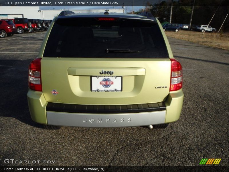 Optic Green Metallic / Dark Slate Gray 2010 Jeep Compass Limited