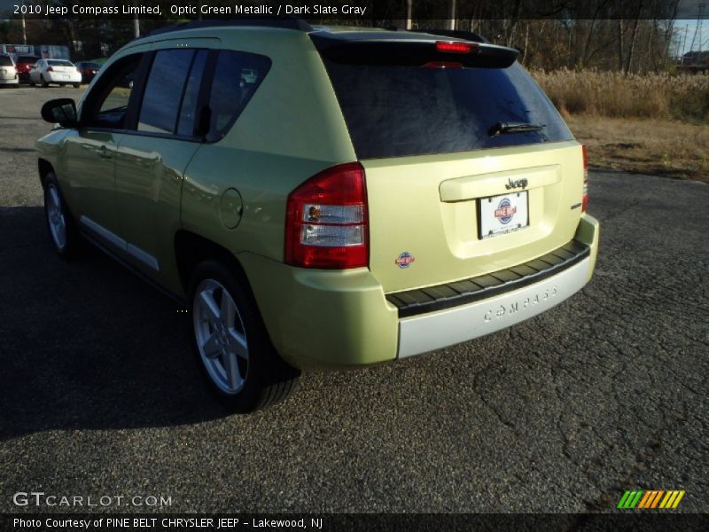 Optic Green Metallic / Dark Slate Gray 2010 Jeep Compass Limited