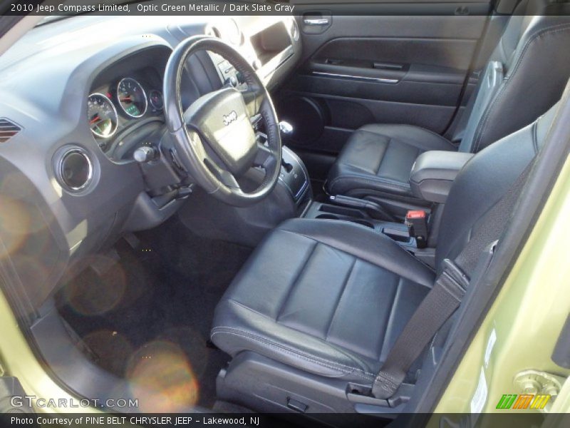 Optic Green Metallic / Dark Slate Gray 2010 Jeep Compass Limited