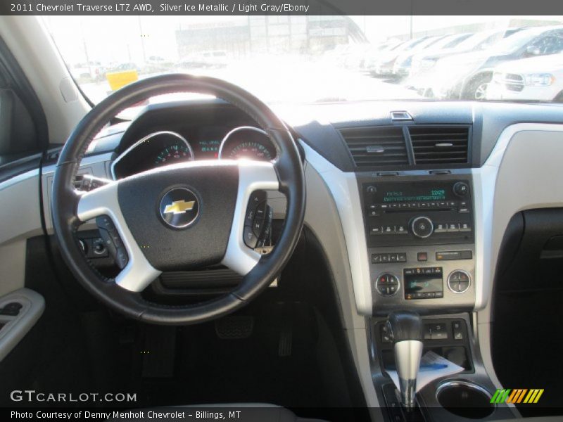 Silver Ice Metallic / Light Gray/Ebony 2011 Chevrolet Traverse LTZ AWD