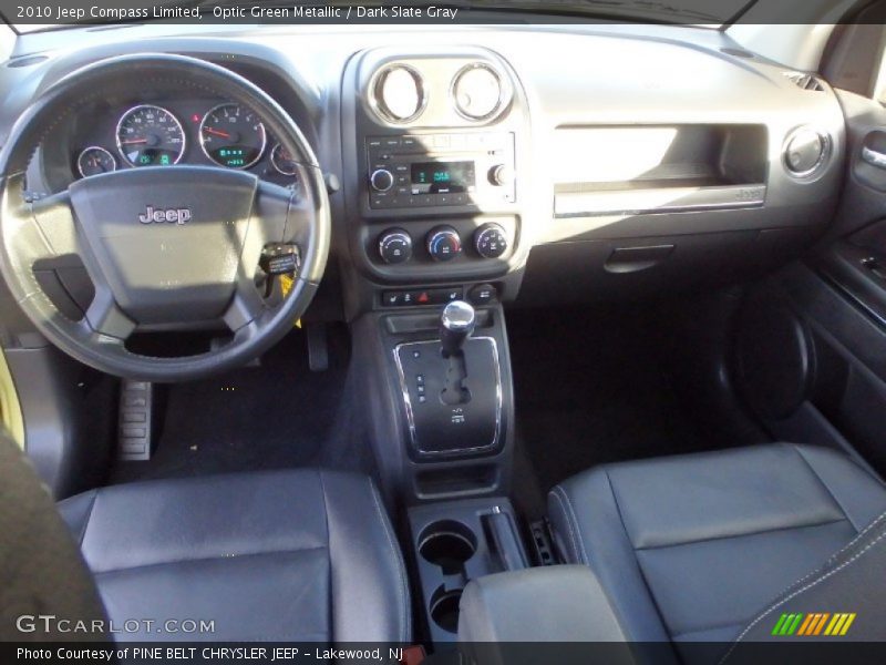 Optic Green Metallic / Dark Slate Gray 2010 Jeep Compass Limited