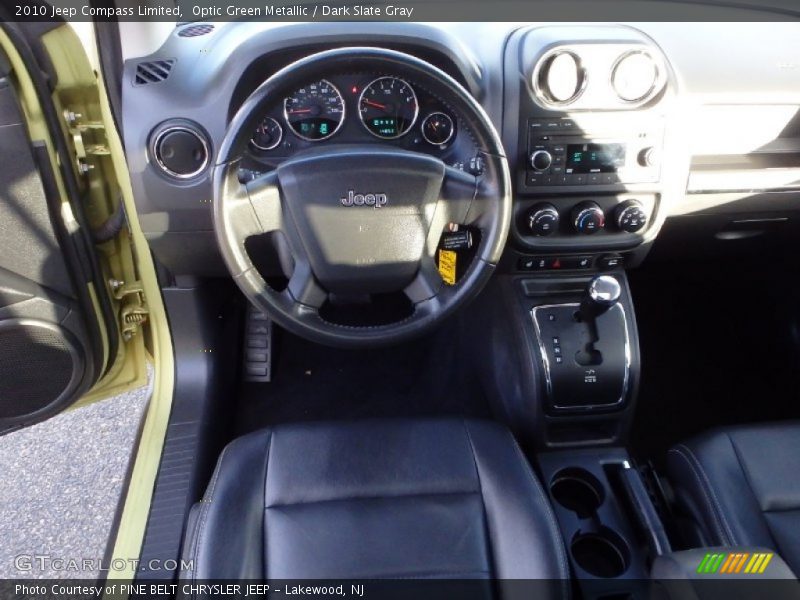 Optic Green Metallic / Dark Slate Gray 2010 Jeep Compass Limited