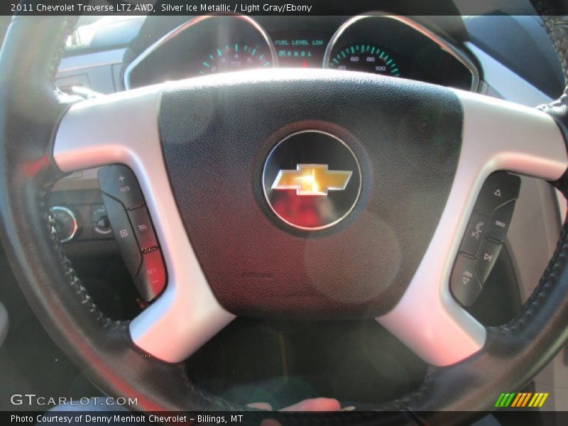 Silver Ice Metallic / Light Gray/Ebony 2011 Chevrolet Traverse LTZ AWD