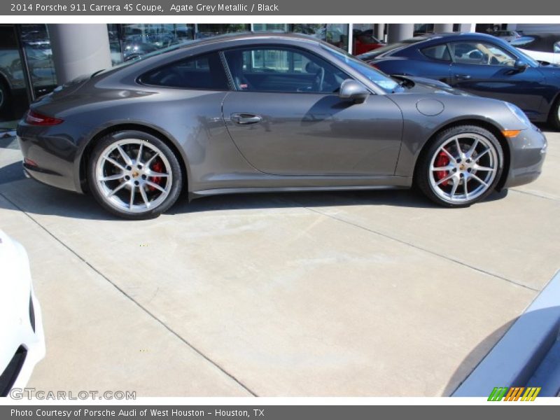 Agate Grey Metallic / Black 2014 Porsche 911 Carrera 4S Coupe