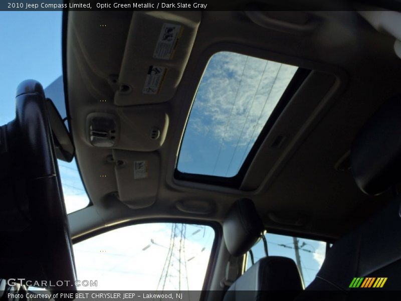 Optic Green Metallic / Dark Slate Gray 2010 Jeep Compass Limited