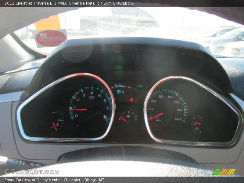 Silver Ice Metallic / Light Gray/Ebony 2011 Chevrolet Traverse LTZ AWD