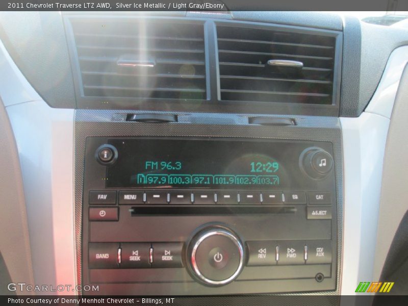 Silver Ice Metallic / Light Gray/Ebony 2011 Chevrolet Traverse LTZ AWD