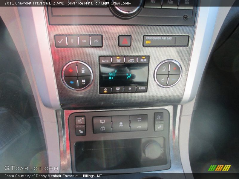 Silver Ice Metallic / Light Gray/Ebony 2011 Chevrolet Traverse LTZ AWD